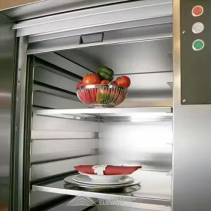 VTEF108 Elektryczny, bezprzekładniowy podnośnik wahadłowy AC z podłogą z PCV do obsługi kuchni restauracyjnych i hotelowych