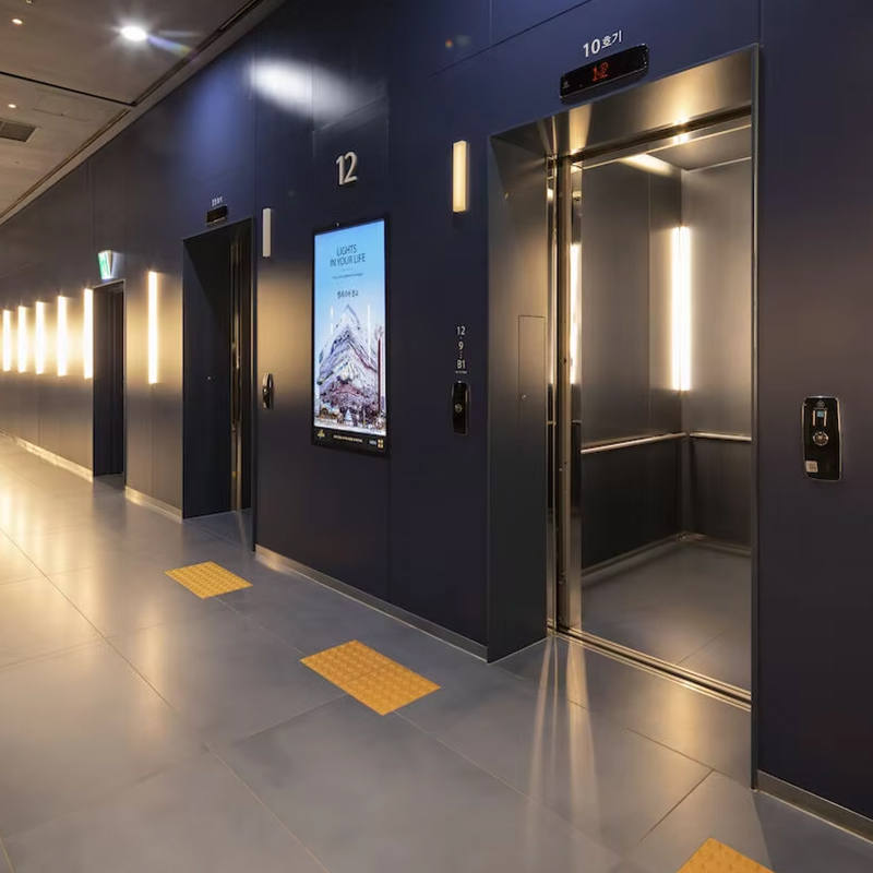 VTEP118 Elevadores Zaawansowane windy pasażerskie Bezprzekładniowy AC Konstrukcja ze stali nierdzewnej z PVC Certyfikat ISO90001 Inteligentne funkcje Ulepsz