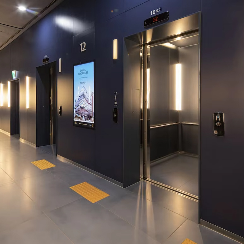 VTEP119 Ascensores Windy pasażerskie Bezprzekładniowa klimatyzacja dla budynków wielopiętrowych Certyfikat ISO9001 Stal nierdzewna Łatwa instalacja